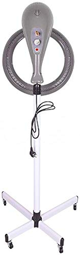 Professional Processore Orbiting Infrarossi Casco Asciugacapelli Riscaldatore Parrucchiere Colori Salon Perm Macchina Rotazione 360 Gradi Con Temporizzatore Per Tintura Capelli, Permanente,Grigio