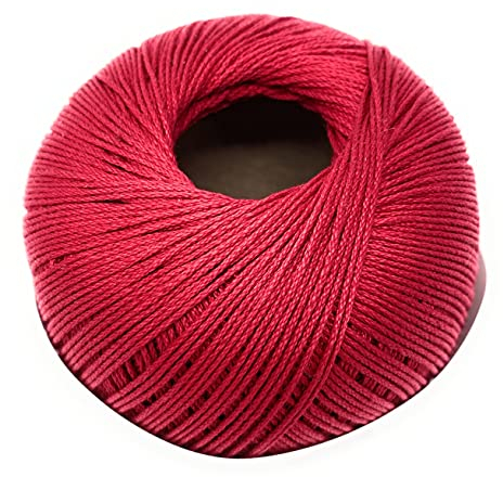 Hanna Cable,50 g,Häkelgarn,Filethäkelgarn,175m Lauflänge,NS2-2,5, (1320 bordeaux)