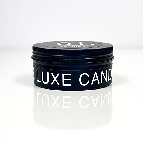 Black Tin Soy Wax Candle Oud and Rose