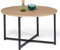 IDMarket - Table Basse Ronde Detroit 70 cm Design Industriel