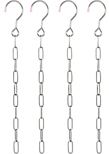 [Packung mit 4 Stück] WAIKAS Aufbewahrungsbügel aus Edelstahl für Kleidung, gestufte Aufbewahrung mit zehn Ringen, spart 9-mal Platz, Schlafzimmer-Schrank-Organizer, geeignet für Studentenwohnheime