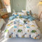 HAVOP Parure de lit double 100 % coton avec housse de couette pour enfants, garçons et filles, motif dinosaure, animal mignon, toutes saisons, 200 x 200 cm