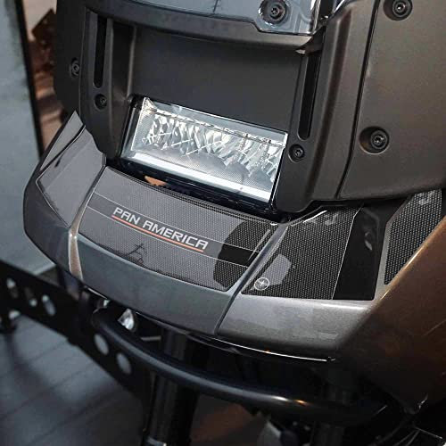 labelbike - Adesivi in Resina Gel 3D Protezioni frontali moto compatibili con Harley Davidson Pan America Nero