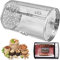 miuline Rotisserie Basket for Tower Air Fryer, Stainless Steel Grill Roaster Drum, Oven Fryer Accessories 360° Rotating Peanuts Coffee Beans BBQ Walnuts DIY Kitchen Cooking Tool (12x18cm)