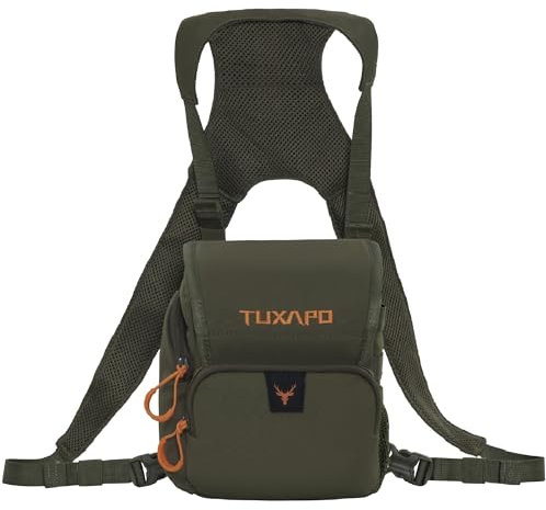 Tuxapo Sangles Sécurisées Étui pour Jumelles Compactes avec Protection Anti-Pluie Couverture pour Chasse Randonnée Tir