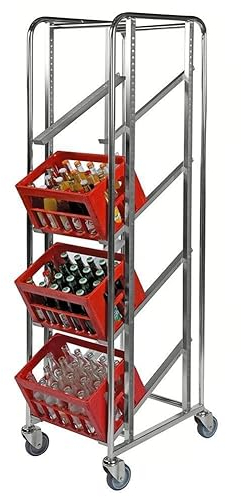 Eurokastenwagen für 4 Getränkekästen 410 x 585 x 1.880 mm, 150 kg - verzinkt