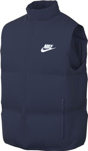 NIKE FB7373-410 M NK TF CLUB PUFFER VEST Jacket Men's MIDNIGHT NAVY/WHITE Size S