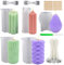 NICAVKIT Juego de 5 Moldes de Silicona para Velas de Pilar y Cilindro 3D - Moldes de Fundición de Resina Epoxi para Manualidades y Fabricación de Velas de Cera