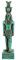 Statue der ägyptischen Kunst Amun Ra grüner Stein, hergestellt in Ägypten.