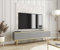 TV- Schrank mit Lamellen in Grauer Farbe mit goldenen Beinen, D: L: 175 cm, H: 53 cm, T: 32 cm
