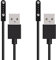 XIMAND - Cable de carga magnético de 4 pines, 7.62 mm x 2, conducción ósea de oído abierto, cable de carga USB de repuesto, cable inalámbrico para auriculares Bluetooth, paquete de 2 (4 pines)
