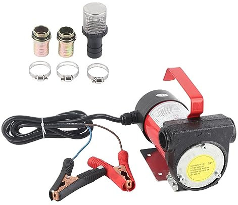 BOROCO 12V DC Motore Elettrico a Petrolio Pompa di Trasferimento Portatile a Cherosene Per Veicoli Pesanti 40 L/Min