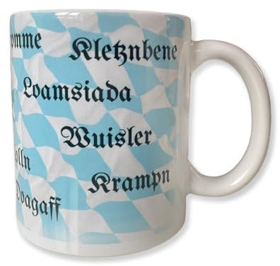 Arschlecken 350 Sepp Bumsinger´s Tasse/Henkelbecher mit bayerischen Schimpfwörtern 330 ml
