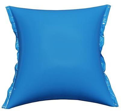 HAF Poolkissen Winter 120 x 120 cm (1 Stück) – Aufblasbare & Chlorbeständige Luftkissen für Pools zur Überwinterung – Rechteckige Winterkissen (Poolpolster) in Blau – Wasserdicht & UV-Beständig