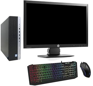 HP Computer PC Setup - EliteDesk 800 G3 SFF - Intel Core i7 6th Gen (4 Cores Upto 4.00Ghz), 150Mbps USB WiFi, 22 1080p Monitor, Windows 11 Pro OS (Renewed) (16GB DDR4 RAM - 512GB SSD)