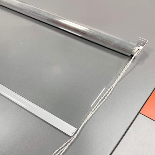 Wasserdichter transparenter Außenrollos für Fenster, staubdichte Trennvorhänge, anpassbare Größe (60 cm x 150 cm)