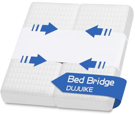 DUJUIKE Ponte Letto, Cinghia di Collegamento Materasso, Convertitore da Letto Matrimoniale A Letto King Size, Elimina Le Cuciture del Letto, Antiscivolo, Adatto A Coppie E Famiglie