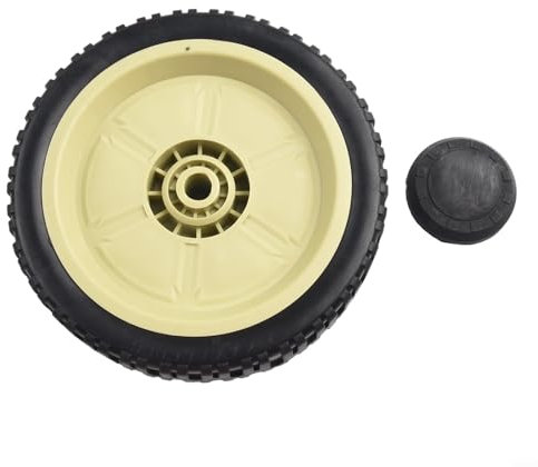 snowchecking Replacement Drive Wheels Kit for Honda HRJ216 HRJ215 HRJ196 Lawn Mowers Front 19.5cm Rear 20.5cm with Hub Covers(2pcs rear)