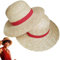 Luffy Lot de 2 chapeaux de paille de pirate, chapeau Luffy pour cosplay, de dessin animé animé pour Halloween et adultes