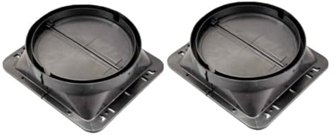 SHINEOFI 2pièces Clapet Anti-retour Pour Hotte De Cuisine Base De Hotte Accessoires Pour Base