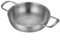 Zoegneer Padella in acciaio inox a doppio manico con fondo piatto per una preparazione efficiente dei pasti (argenteo 28 cm)