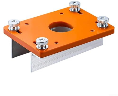 Trimming Machine Slotted Bracket, Wood Router Slotting Locator Tool Slotted Base Fastening Bracket Edge Trimmer, Woodworking Router Base (Without Stopper)
