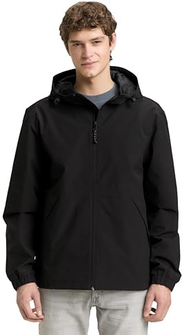 TOM TAILOR Denim Herren Windbreaker mit Kapuze