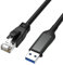 KAHDGSS USB Ethernet Adapter USB3.0 To RJ45 Gigabit Ethernet Networking Wire Adapter Networking Connector For Notebook PC Laptop Ethernet Connection