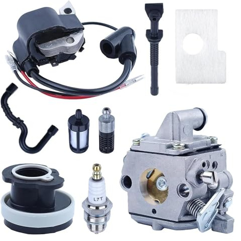 UYTGFO Passend for Stihl MS170 017 018 Kettensäge, Zündkerze, Kraftstoffleitungsfilter, Ölleitung, Ölfilter, Luftfilter, Zündspule, ersetzt MS180 Carb