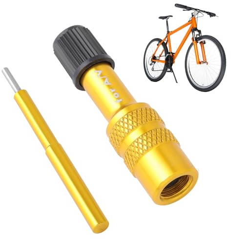 Bike Fork Pump Adapter French Valve Adapter Pump Connector | Anti-Slip for Bike Cycling Tire Pump Accessories Mountain Road Shock Inflation Tool Equipment Outdoor Sports