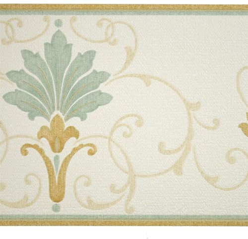 YöL Opera Henley Border Teal - Wallpaper - Paste The Paper