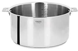 Cristel - C20QMP- Casserole inox 20cm sans poignée amovible- Collection Casteline