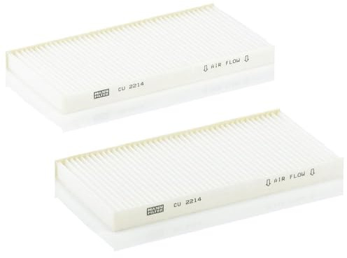 MANN-FILTER CU 2214-2 Cabin Air Filter (set of 2) - for Cars + Transporters