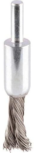 Bosch 1x PRO heavy Pinselbürste, gerader Schaft, 10 x 0,35 mm | für Edelstahl, Nichteisenmetalle, Ø 10 mm, Professional Zubehör Bohrmaschine, Schrauber, Schlagbohrer