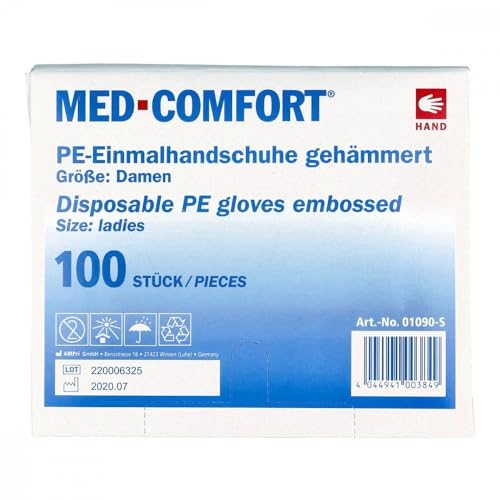 Dr. Junghans Medical HANDSCHUHE Einmal Polyethylen Damen 100 St