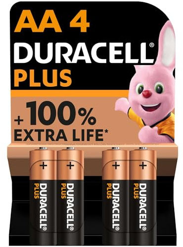 Duracell Plus Power AA Battery LR6 4 Pack