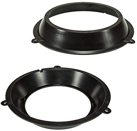 tomzz Audio 2814-007 Lautsprecherringe Adapter Halterungen kompatibel mit FIAT Panda 2003-2012 Fronttür für 165mm DIN Lautsprecher
