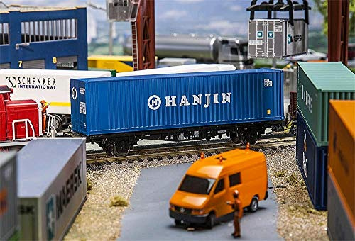 FALLER FA 180842-40 Hi-Cube Container Hanjin, Zubehör für die Modelleisenbahn, Modellbau