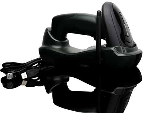 Barcode Scanner für 1D Code mit Dockingstation, USB, professioneller Handscanner zum Barcode Scannen, schneller Barcode-Scanner und Strichcode Laser, manuelles Codeleser, Industrie, Lager, HD19I HDWR
