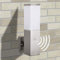 E27 Aussenwandleuchte mit Bewegungsmelder aus Edelstahl eckig Aussenleuchte Wandleuchte Aussenwandlampe Wandlampe E27 Fassung 446AWU-1