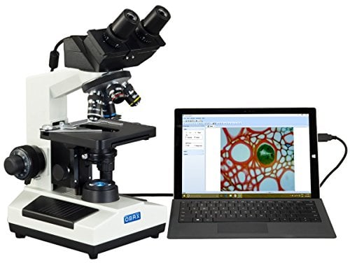 AmScope MD827S30L OMAX 3MP Digitales integriertes Mikroskop mit LED-Beleuchtung, 40X-2000X