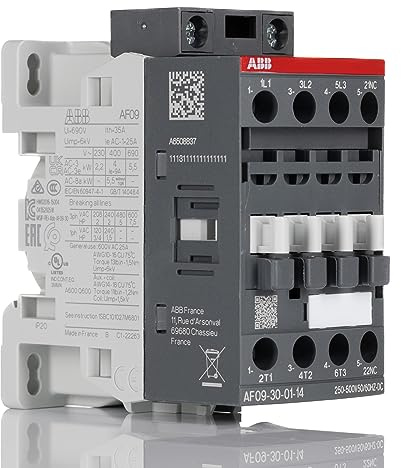 ABB AF09-30-01-14 Leistungsschütz / 250 → 500 V Spule, 3 -polig 3 Schließer +1 Öffner / 25 A