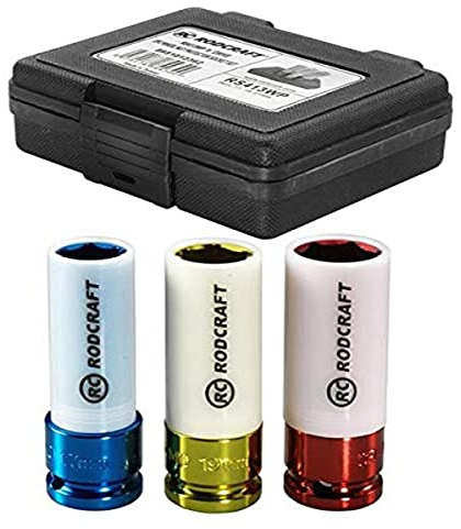 Rodcraft 8951012362 Nuß-Satz lang RS413WP, 1/2 Zoll, 3-Teilig