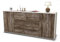 Stil.Zeit Sideboard Eliana, Korpus Weiss matt, Front Holz-Design Treibholz (180x79x35cm) Push-to-Open Technik & Leichtlaufschienen