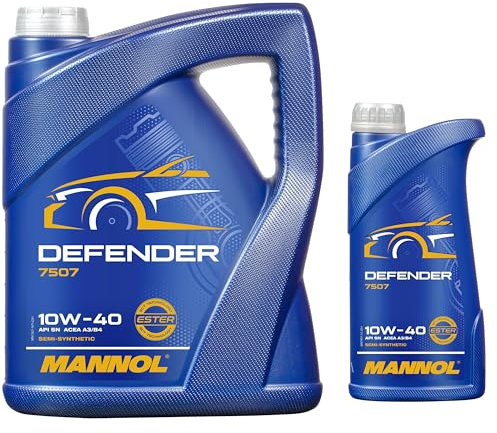 6 Liter Original MANNOL Motoröl Defender 10W-40 Engine Oil Öl 11192459