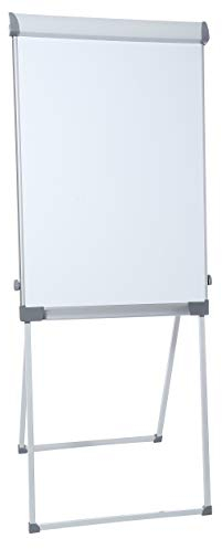 Dahle 96011-15731 Professional Flip-Chart (Schreibfläche: 105 x 68 cm, Aufstellhöhe 195 cm, höhenverstellbar, mit Ablagefach, magnetisch)