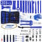 Wetado Trim Removal Tool Kit, Car Panel/Door/Audio Removal Tool Set, Auto Clip Pliers/Fastener Terminal Remover Tool, Push Pin Bumper Retainer Clip, Plastic Pry Tool Set with Storage Bag(203Pcs Blue)