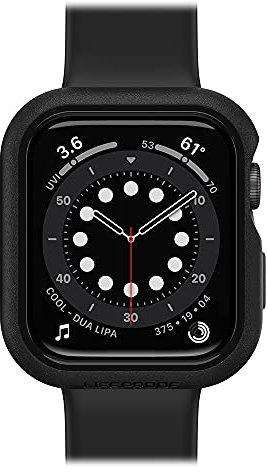 LifeProof Umweltfreundliche Uhrenhülle für Apple Watch Serie 4/5/6/SE, 44 mm, Schwarz