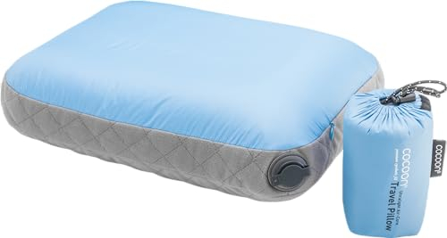 Cocoon Air-Core Pillow Ultralight Größe 28 cm x 38 cm light blue/grey
