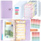 Budget Planner Binder A6 - ANYUKE Budgetplaner Geldumschläge Planer, Haushaltsbuch Ringbuch Geldbuch für Geld Spar Challenge Geldsparen Sparplan Spartaschenbuch Orgenizermappe